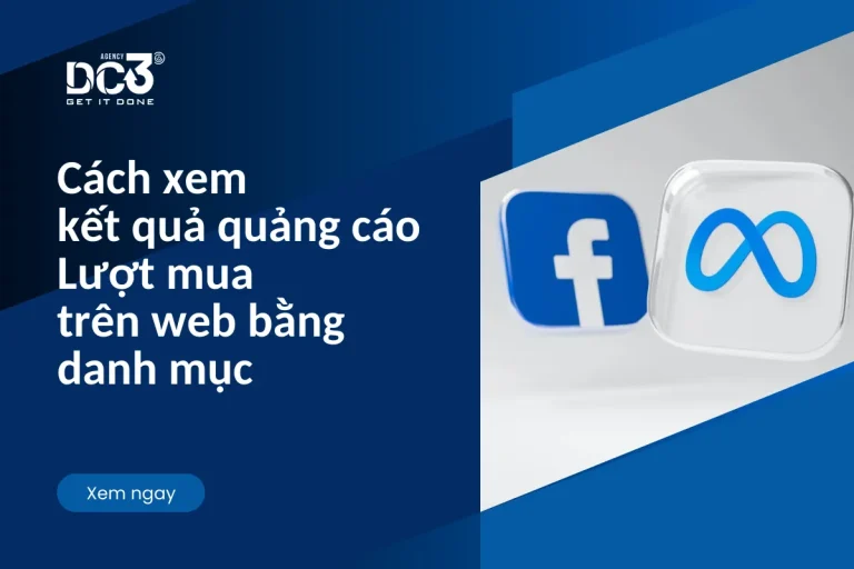 Cách xem kết quả quảng cáo Lượt mua trên web bằng danh mục