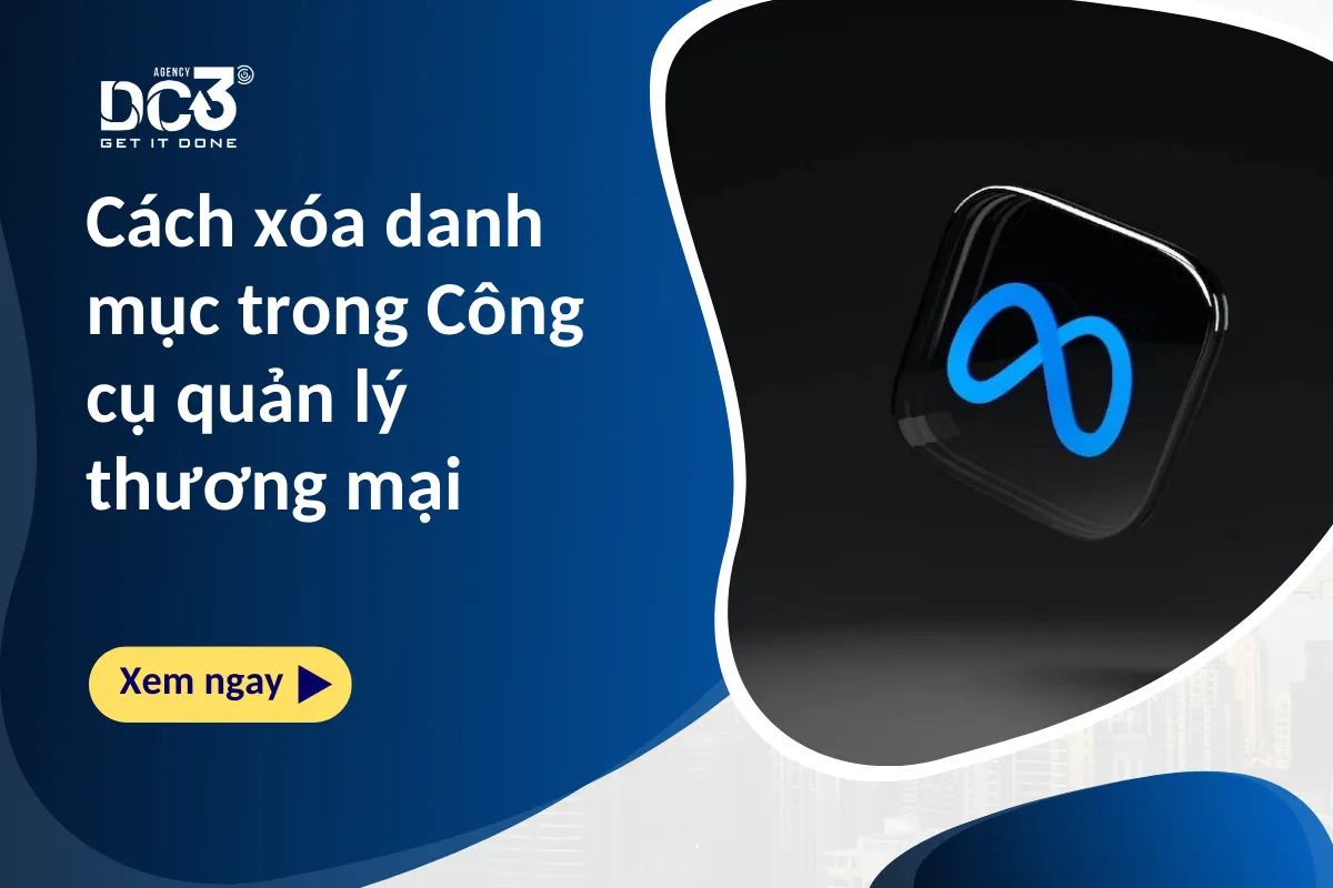 Cách xóa danh mục trong Công cụ quản lý thương mại