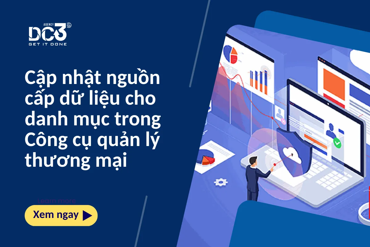 Cập nhật nguồn cấp dữ liệu cho danh mục trong Công cụ quản lý thương mại