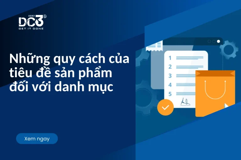Những quy cách của tiêu đề sản phẩm đối với danh mục