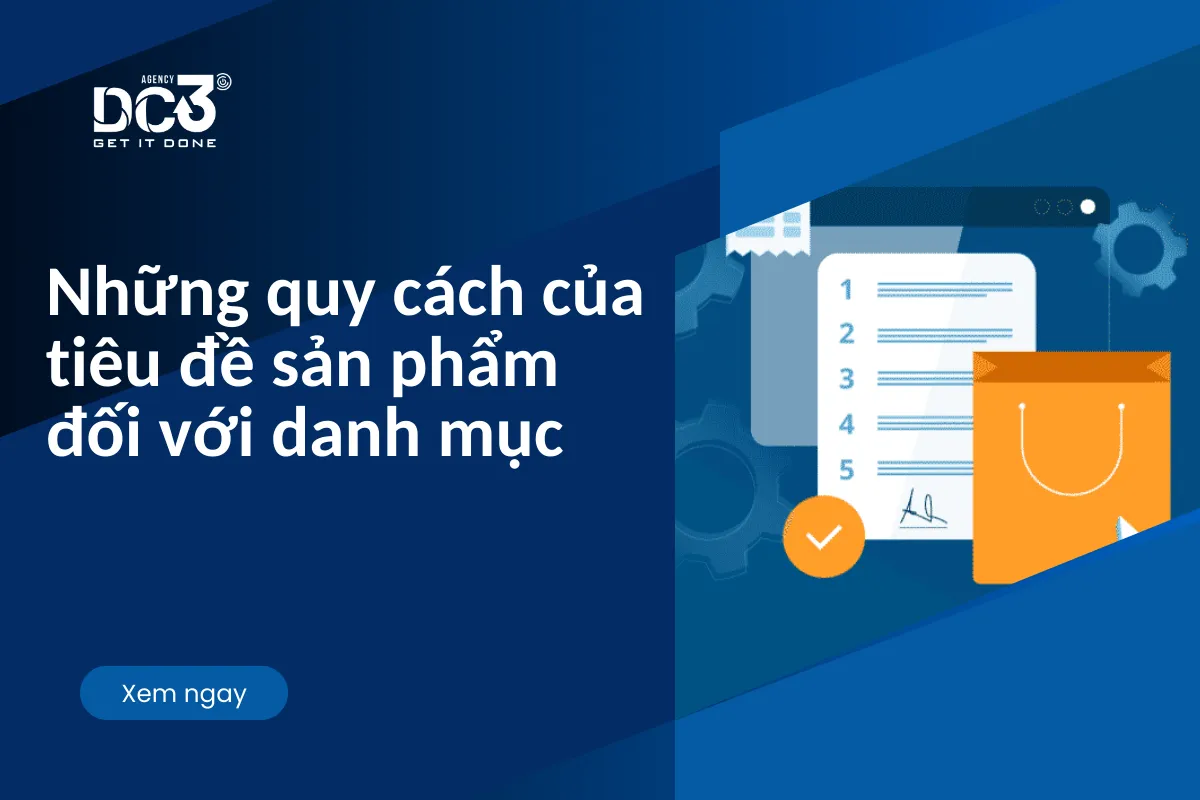 Những quy cách của tiêu đề sản phẩm đối với danh mục
