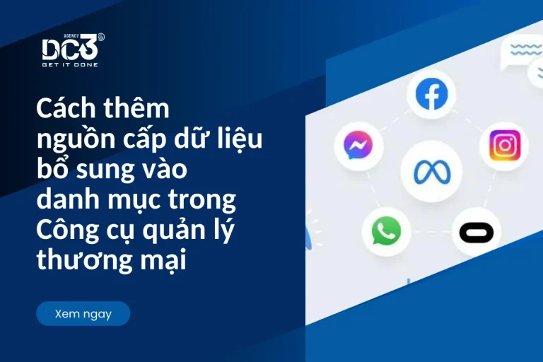 Thêm nguồn cấp dữ liệu bổ sung vào danh mục trong Công cụ quản lý thương mại