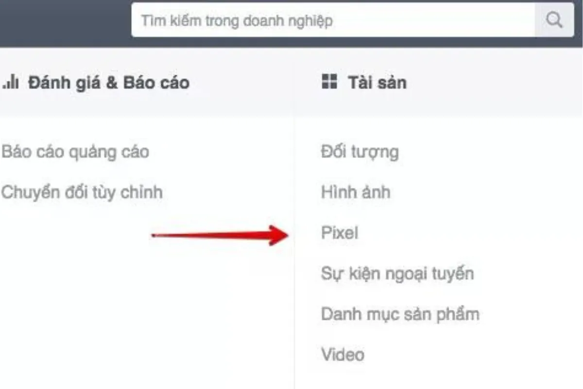 cài đặt Pixel Facebook