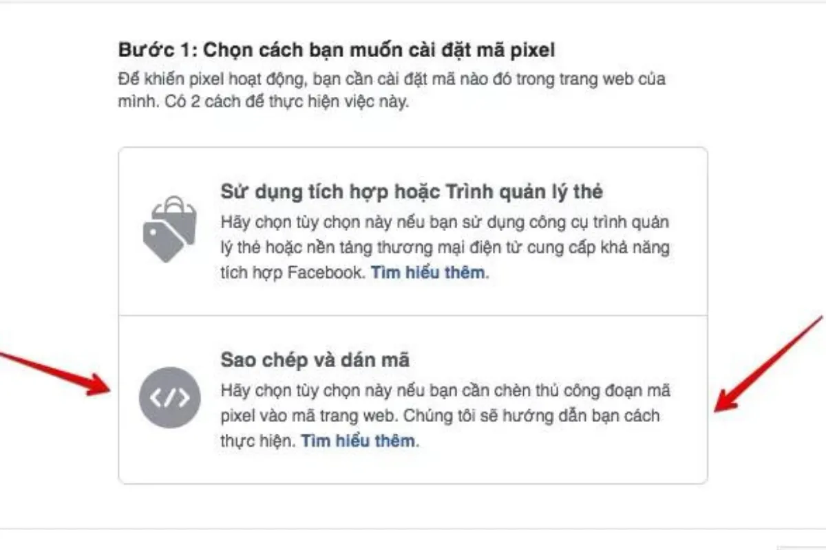 cài đặt Pixel Facebook