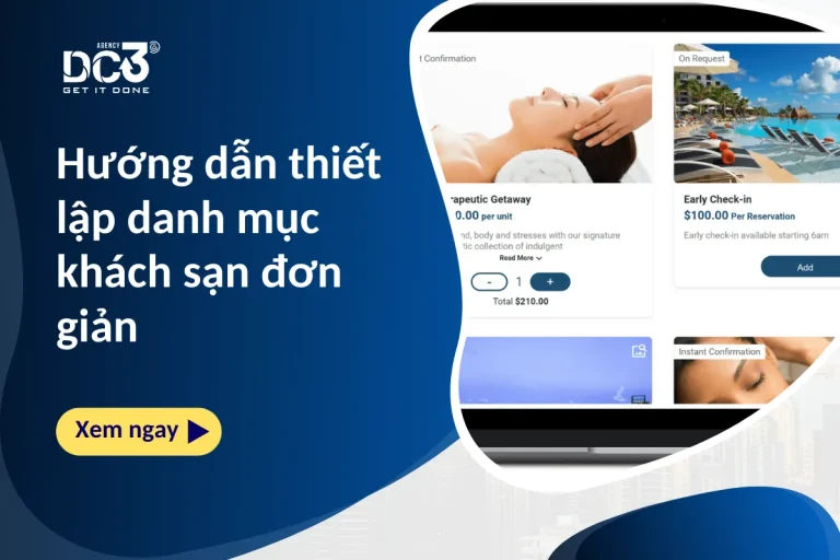 thiết lập danh mục khách sạn