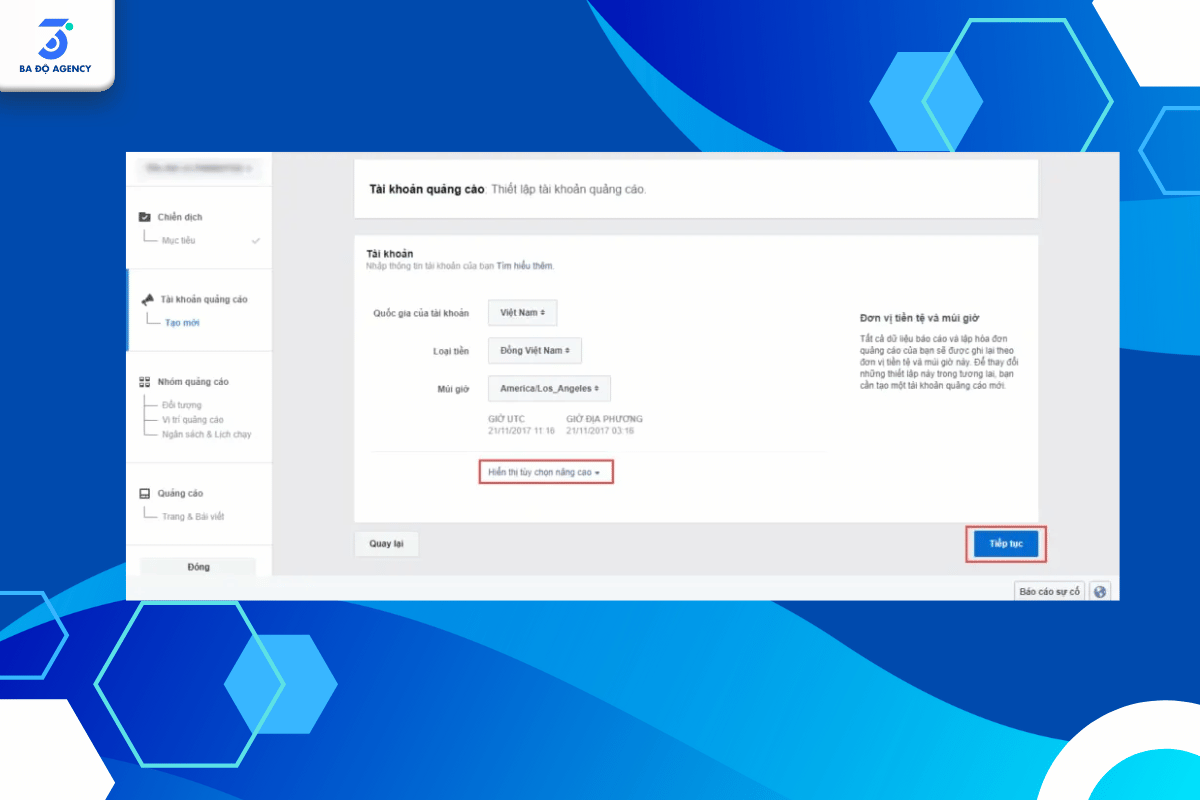 Cách thiết lập tài khoản quảng cáo Facebook