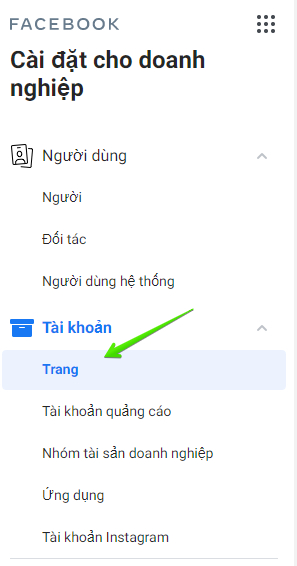 Thêm Fanpage từ tài khoản cá nhân vào BM
