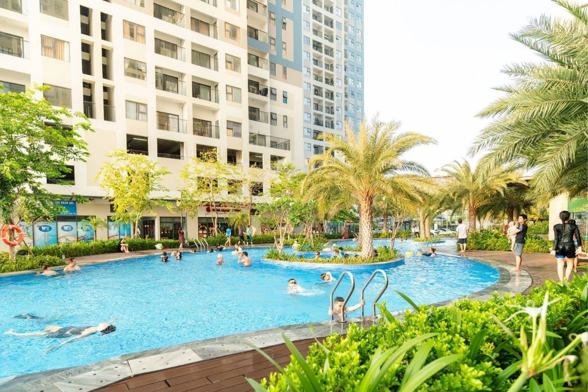 Tiện ích hồ bơi resort đã hiện hữu