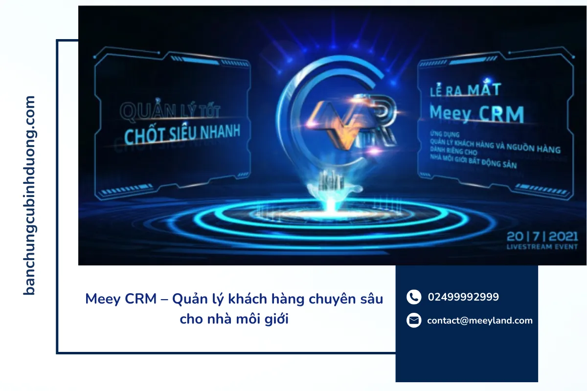 Meey CRM là giải pháp tối ưu cho các nhà môi giới bất động sản với khả năng quản lý và phân tích dữ liệu khách hàng vượt trội