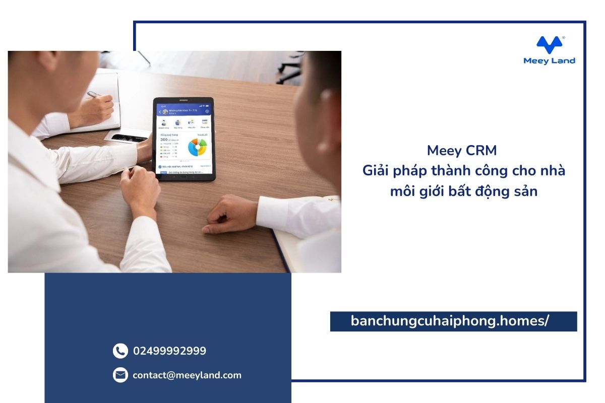 Meey CRM là một nền tảng quản lý dữ liệu khách hàng và giao dịch dành riêng cho lĩnh vực bất động sản, đáp ứng nhu cầu ngày càng tăng của thị trường này. Ứng dụng giúp nhà môi giới lưu trữ thông tin một cách hệ thống, dễ dàng truy cập và quản lý, giúp giảm thiểu những rủi ro do phương thức quản lý thủ công gây ra.