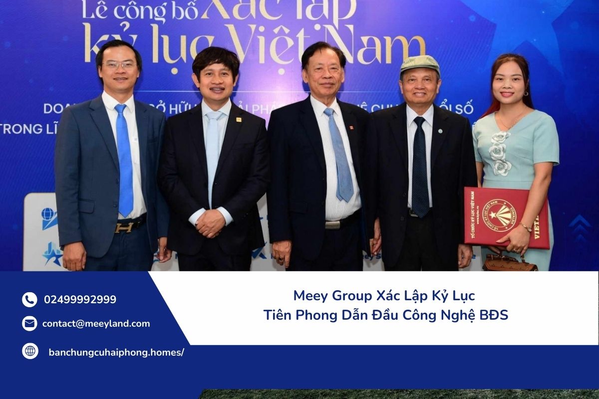 Vào ngày 23 tháng 10 năm 2024, Meey Group đã chính thức xác lập Kỷ lục Việt Nam với danh hiệu “Doanh nghiệp sở hữu Bộ giải pháp công nghệ chuyển đổi số trong lĩnh vực bất động sản có số lượng sản phẩm nhiều nhất Việt Nam.”