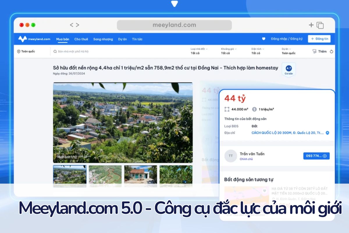 Những lý do bạn nên lựa chọn phiên bản mới Meeyland.com 5.0