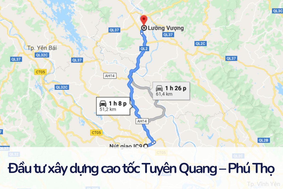 Đẩy mạnh đầu tư xây dựng cao tốc Tuyên Quang - Phú Thọ