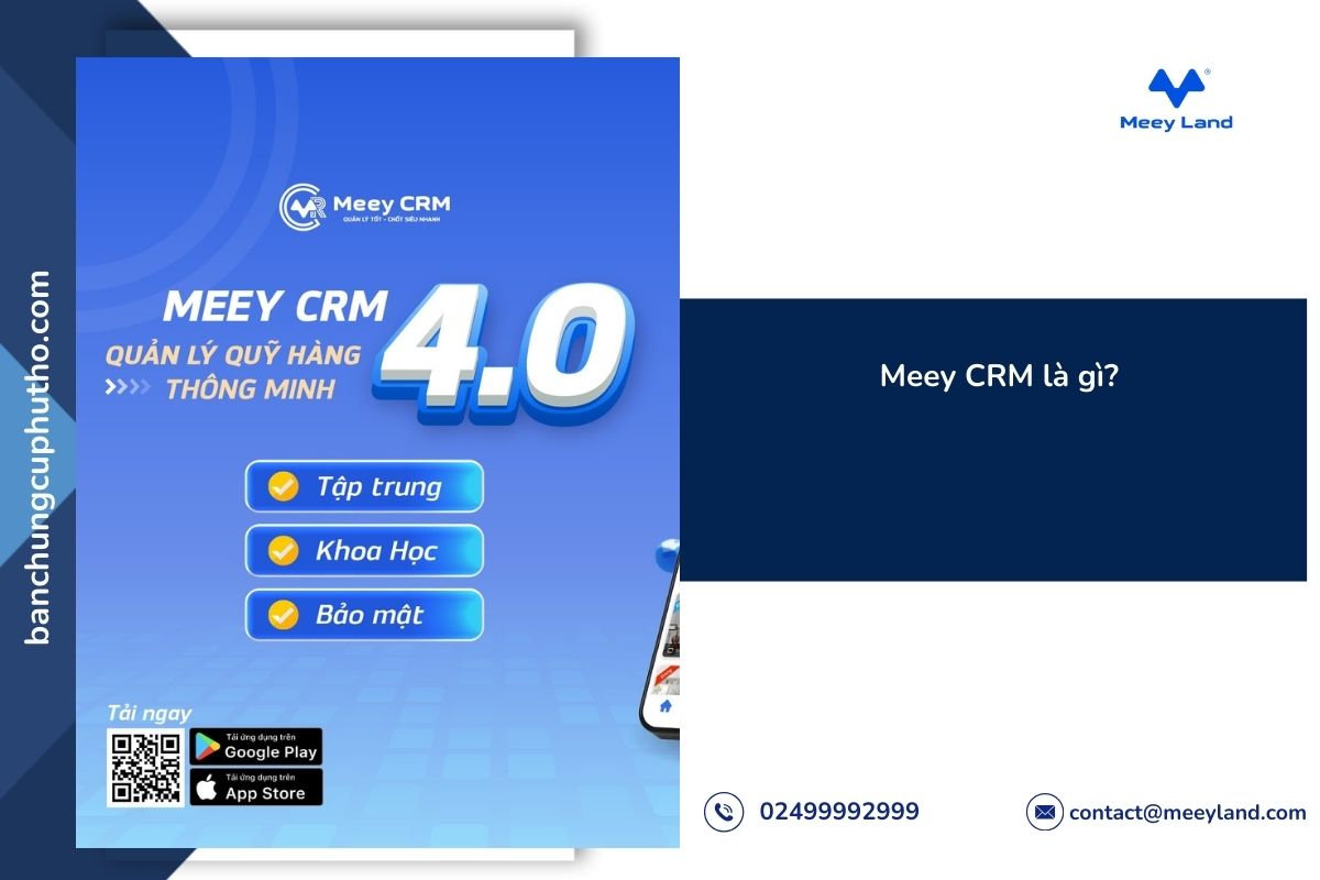 Meey CRM công cụ quản lý dành riêng cho ngành bất động sản