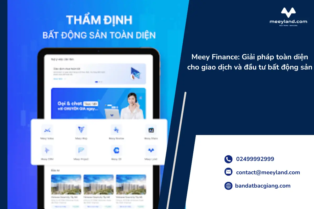 Meey Finance: Giải pháp toàn diện cho giao dịch và đầu tư bất động sản