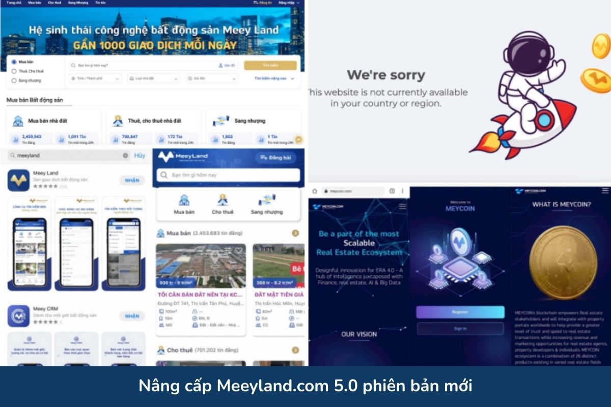 Nâng cấp Meeyland.com 5.0 phiên bản mới