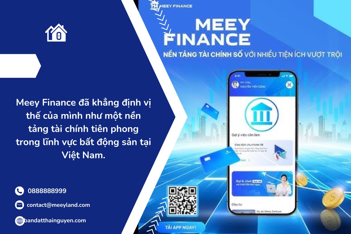 Meey Finance: Giải pháp tài chính toàn diện cho thị trường bất động sản
