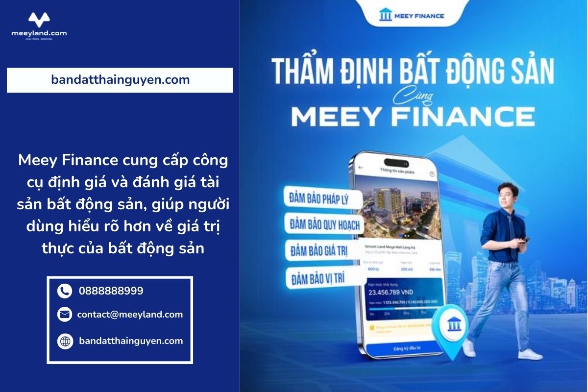 Meey Finance: Giải pháp tài chính toàn diện cho thị trường bất động sản
