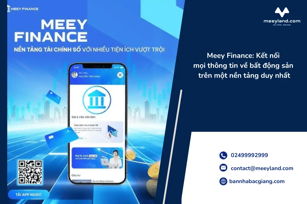 Meey Finance: Kết nối mọi thông tin về bất động sản trên một nền tảng duy nhất