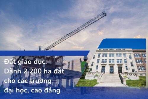Đất giáo dục: Dành 2.200 ha đất cho các trường đại học, cao đẳng