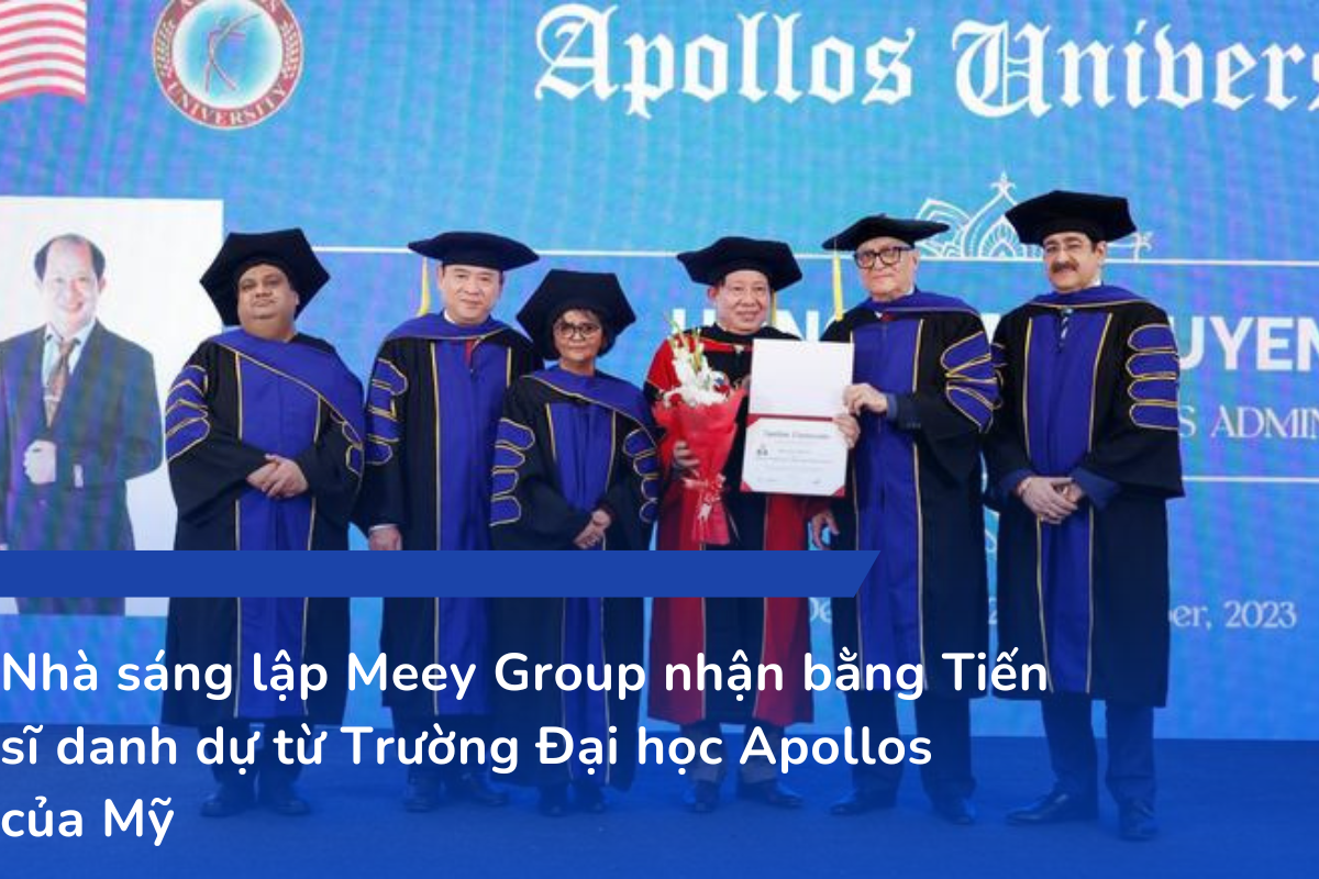 Nhà sáng lập Meey Group nhận bằng Tiến sĩ danh dự từ Trường Đại học Apollos