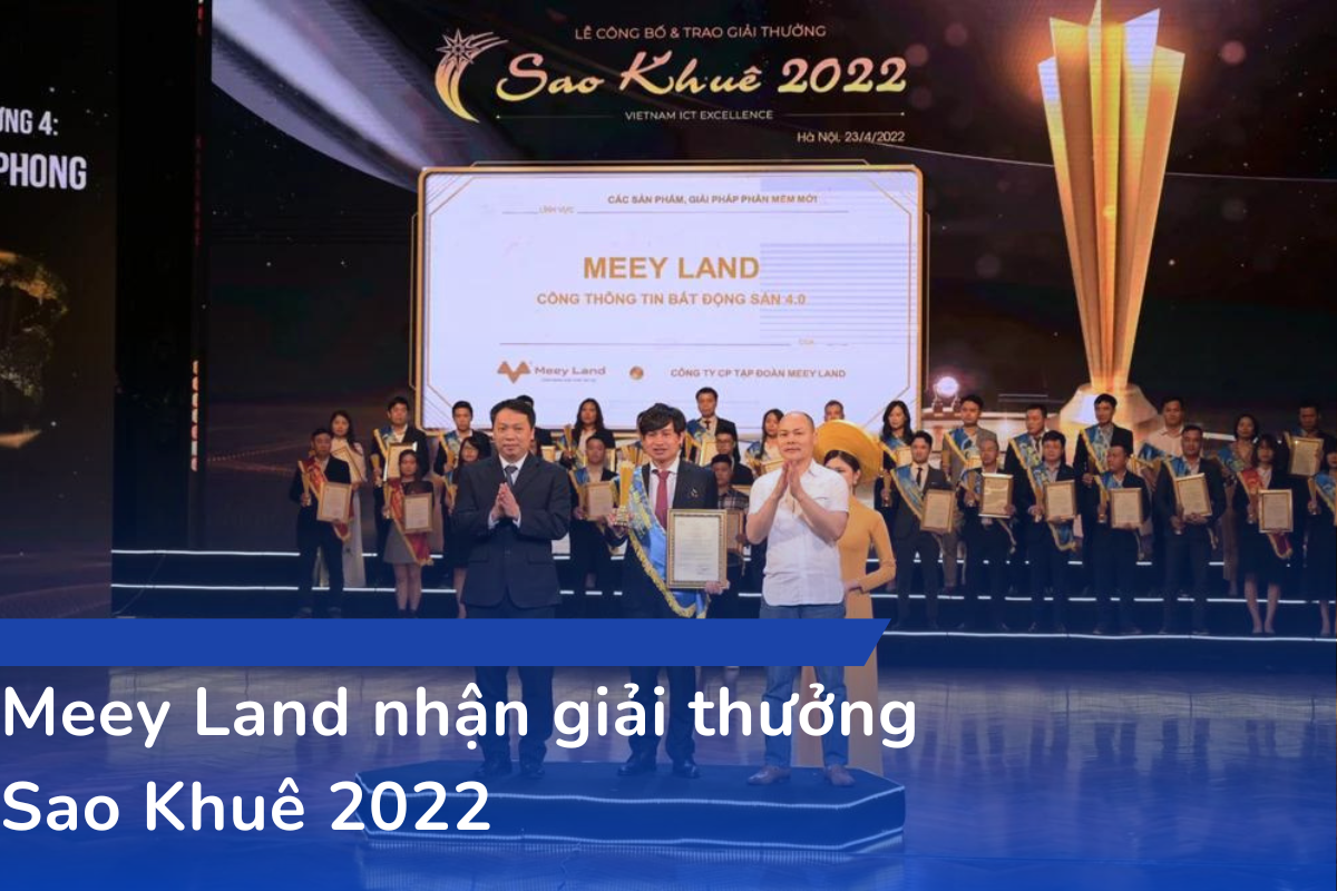 Meey Land nhận giải thưởng Sao Khuê 2022