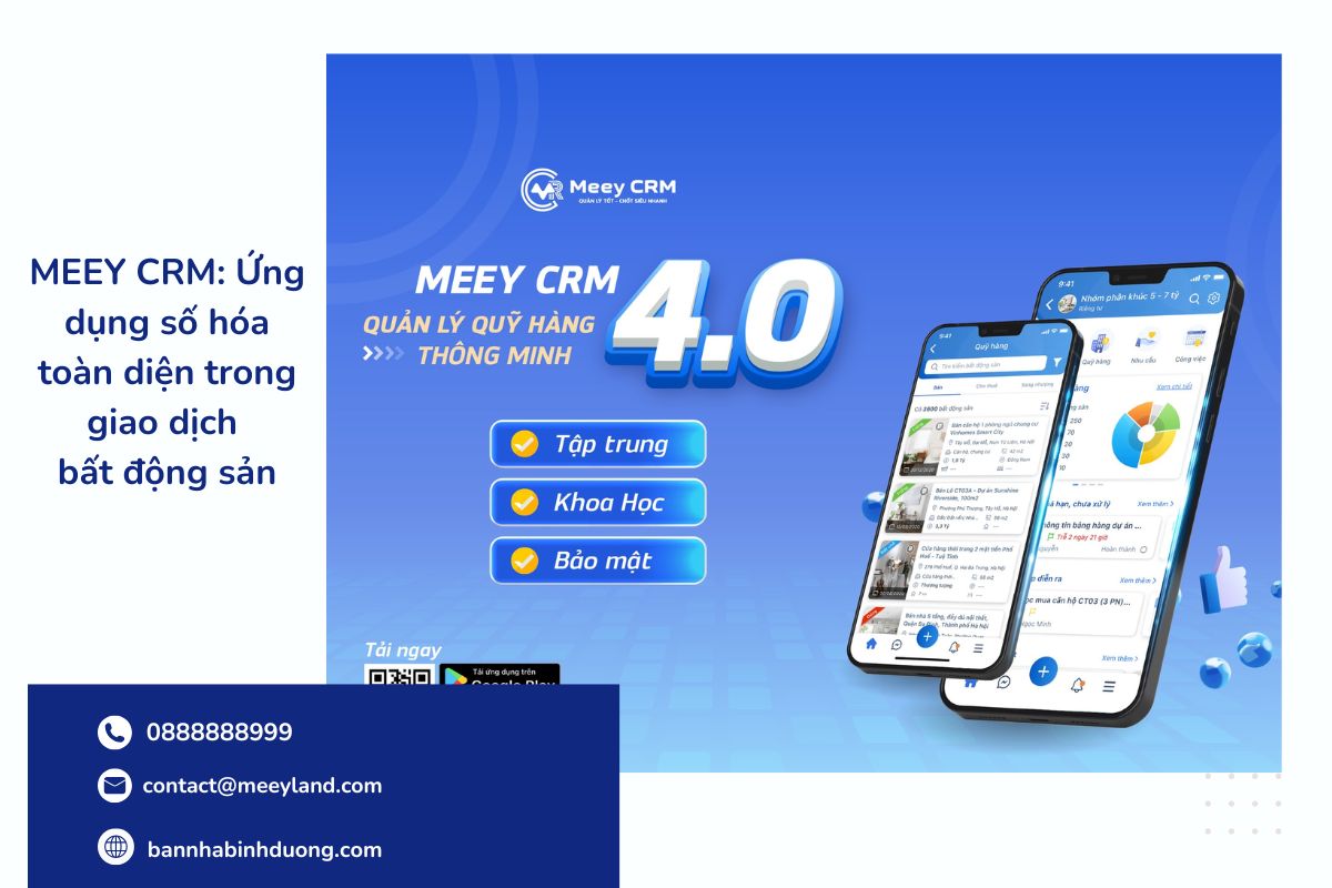 Meey CRM được kỳ vọng trở thành sàn giao dịch bất động sản trên không gian số