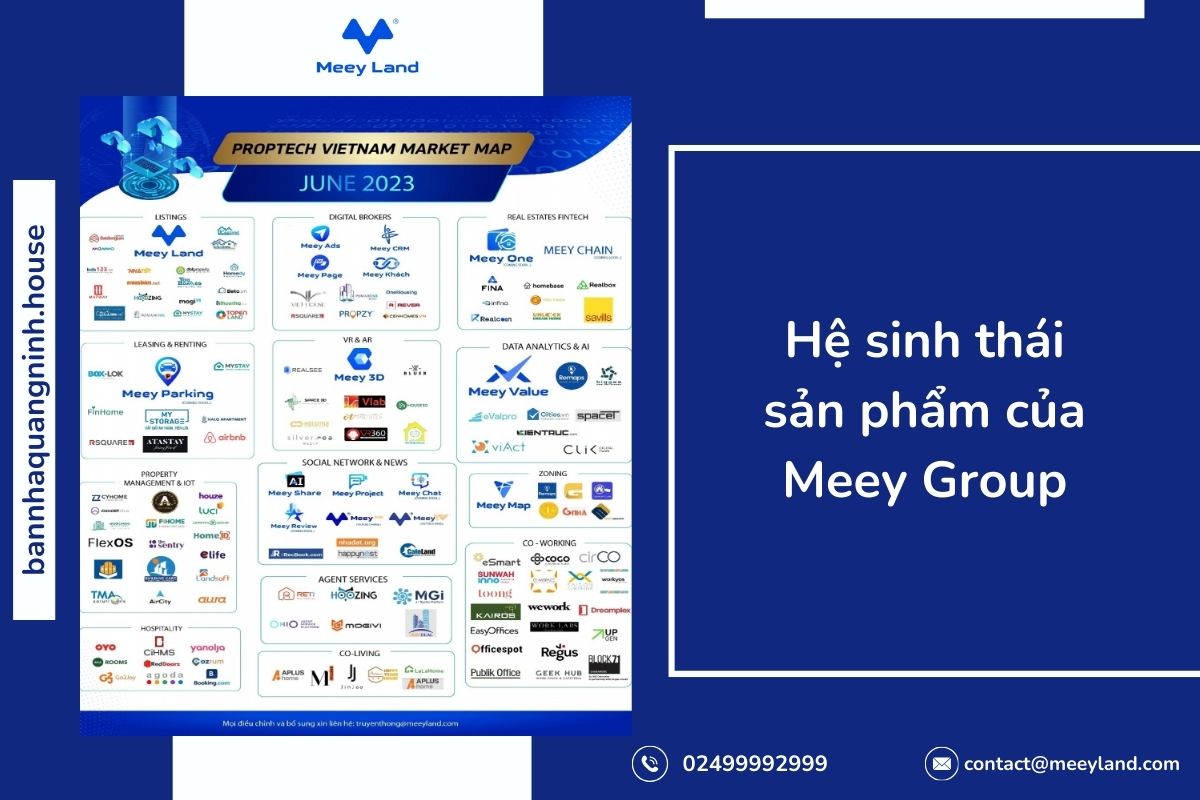 Hệ sinh thái sản phẩm của Meey Group