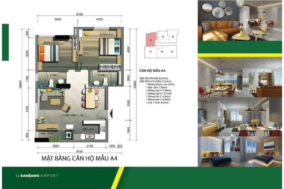 Căn hộ Samland Airport: Lựa chọn hoàn hảo gần sân bay