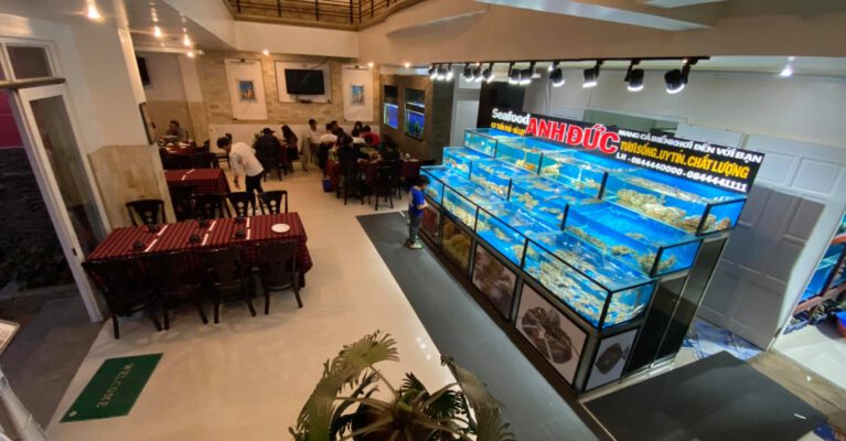 Thời gian thi công bể hải sản 