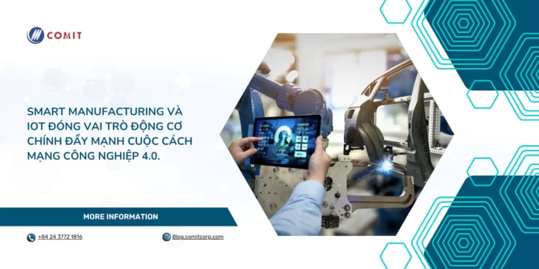 Smart manufacturing và Internet of Things (IoT) đóng vai trò động cơ chính đẩy mạnh cuộc cách mạng Công nghiệp 4