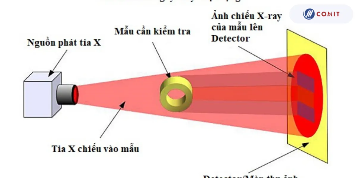 Kiểm tra tia X hoặc gamma, còn được gọi là kiểm tra bức xạ, sử dụng tia phóng xạ để phát hiện các khuyết điểm bên trong các bộ phận