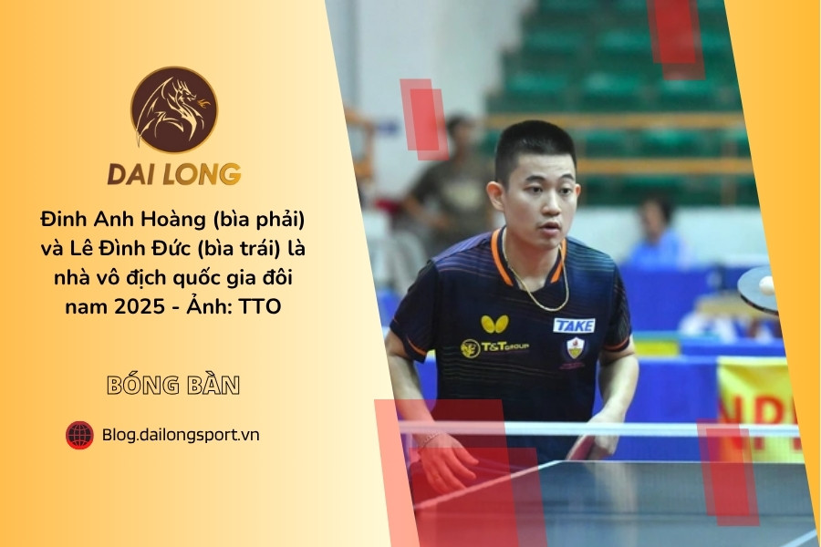 Nhà vô địch bóng bàn quốc gia Đinh Anh Hoàng và các đồng đội được thưởng hơn 1,2 tỉ đồng
