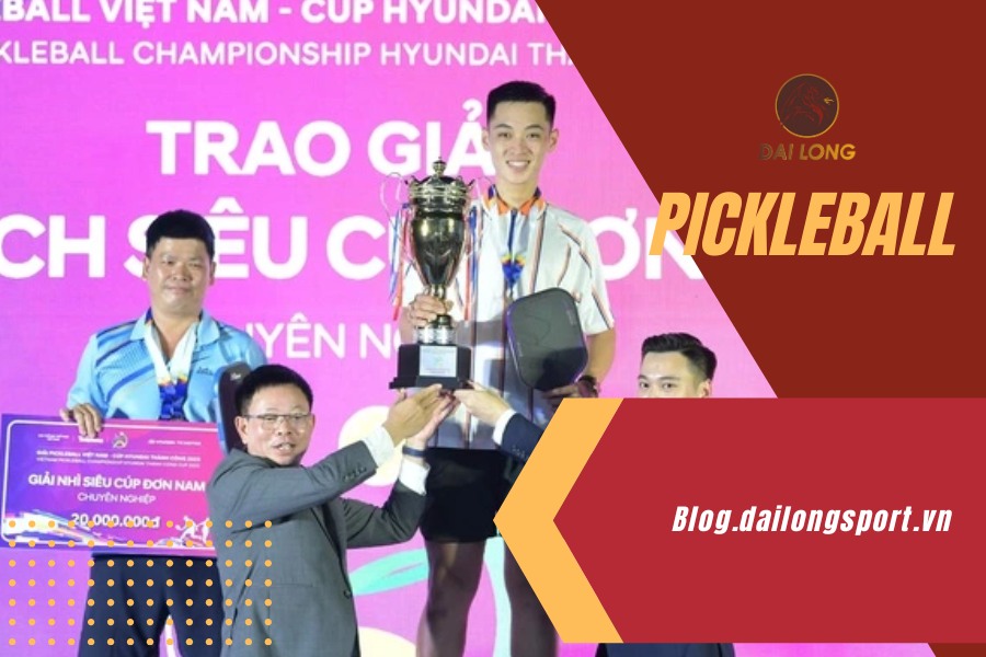 Tay vợt Trương Vinh Hiển xuất sắc đoạt cú ăn 4 ở giải pickleball Việt Nam 2025
