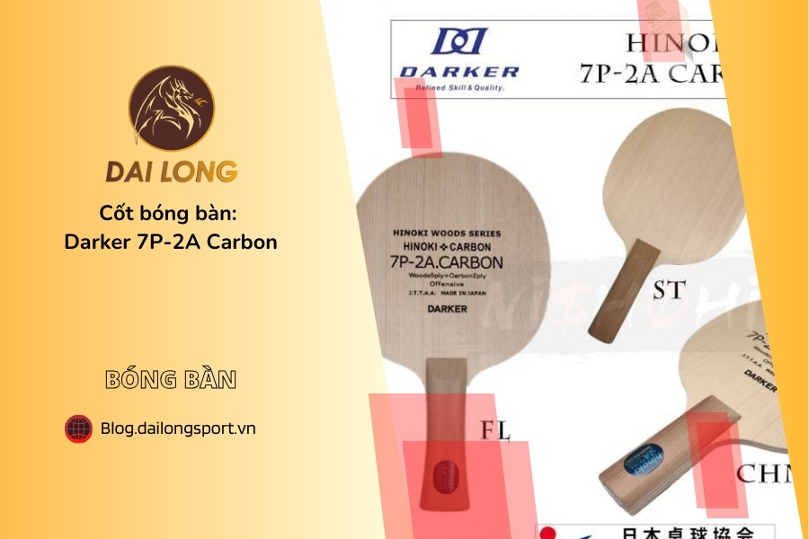 Cốt bóng bàn Darker 7P-2A Carbon