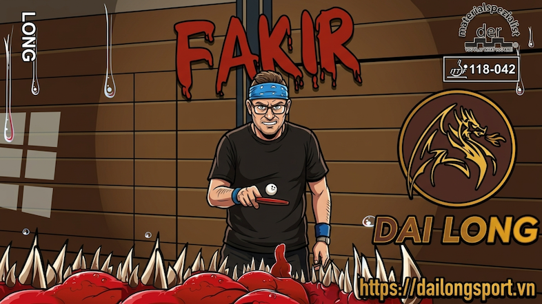 Giới thiệu về Mặt Vợt Bóng Bàn Fakir (gai dài) của Der Materialspezialist (2026)