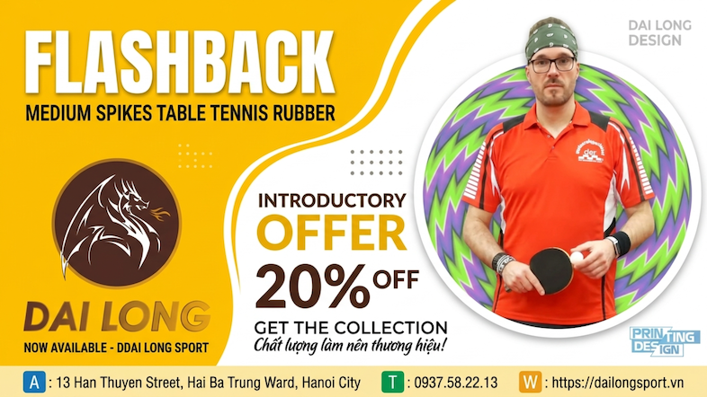 Giới Thiệu Sản Phẩm: Der-materialspezialist FLASHBACK – Siêu Phẩm Gai Trung Cho Bóng Bàn Năm 2026