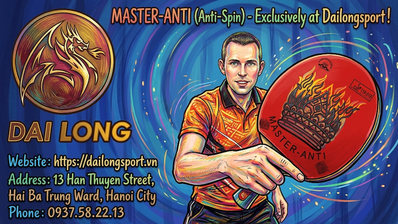 Thông Tin Về Mặt Vợt Bóng Bàn Der Materialspezialist Master-Anti (Anti) mới nhất năm 2026