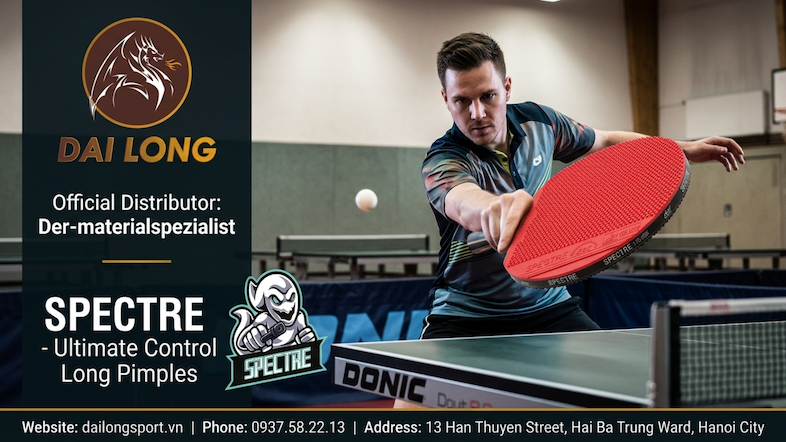 Giới thiệu về Spectre (Gai Dài) - Sản Phẩm Mặt Vợt Bóng Bàn Đột Phá Từ Der-Materialspezialist
