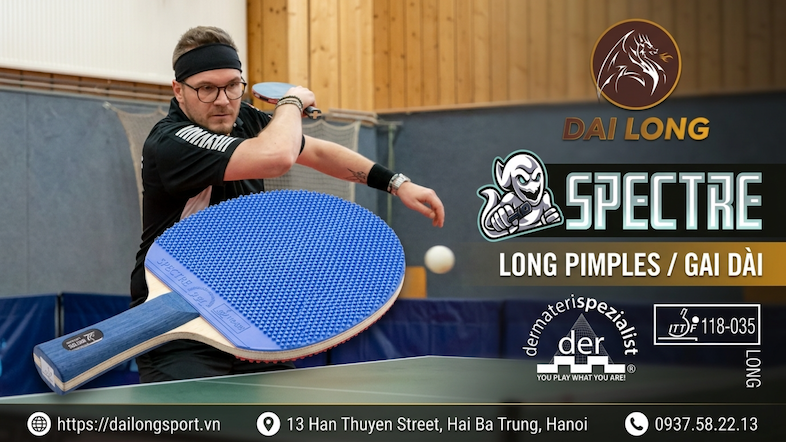 Giới thiệu về Spectre (Gai Dài) - Sản Phẩm Mặt Vợt Bóng Bàn Đột Phá Từ Der-Materialspezialist