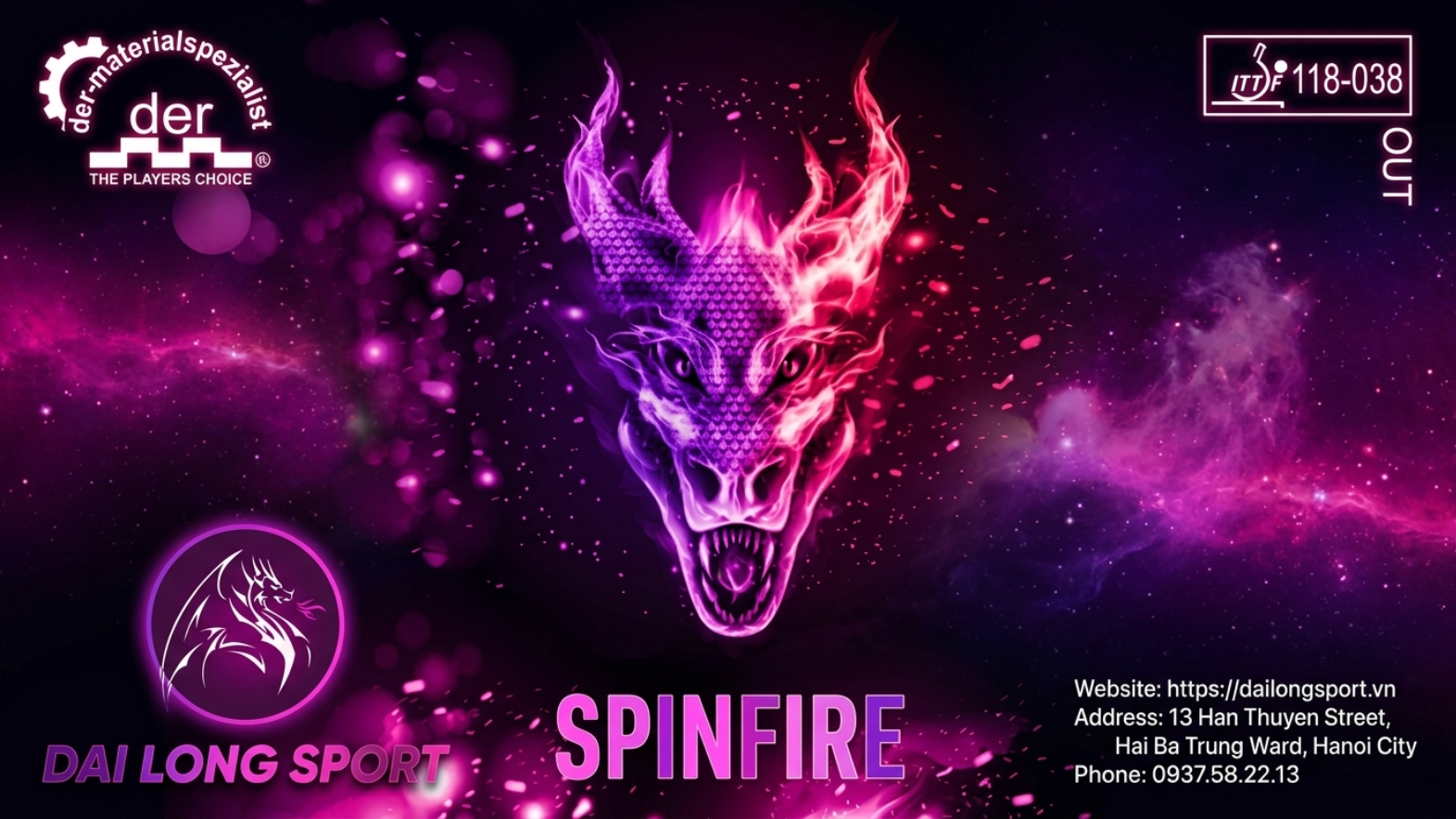 Mặt vợt bóng bàn Spinfire