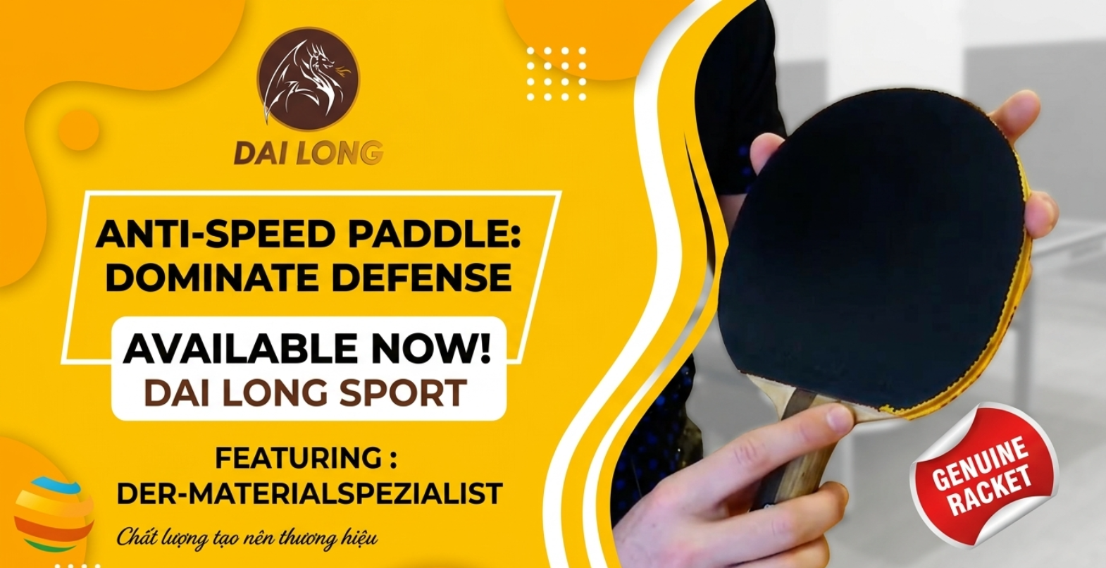 Mặt Vợt Bóng Bàn Anti-Speed Der Materialspezialist