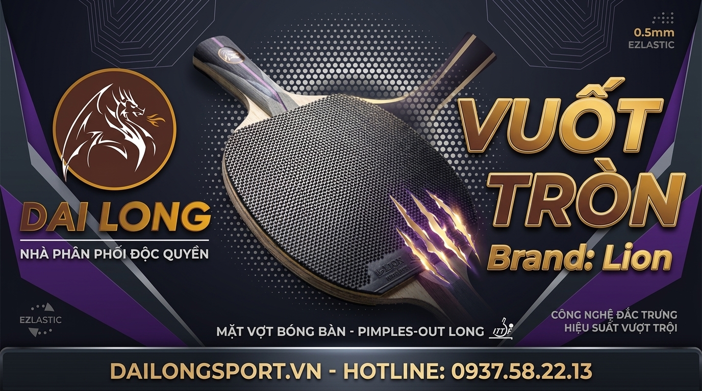 Mặt Vợt Bóng Bàn Lion Claw Đầu Tròn