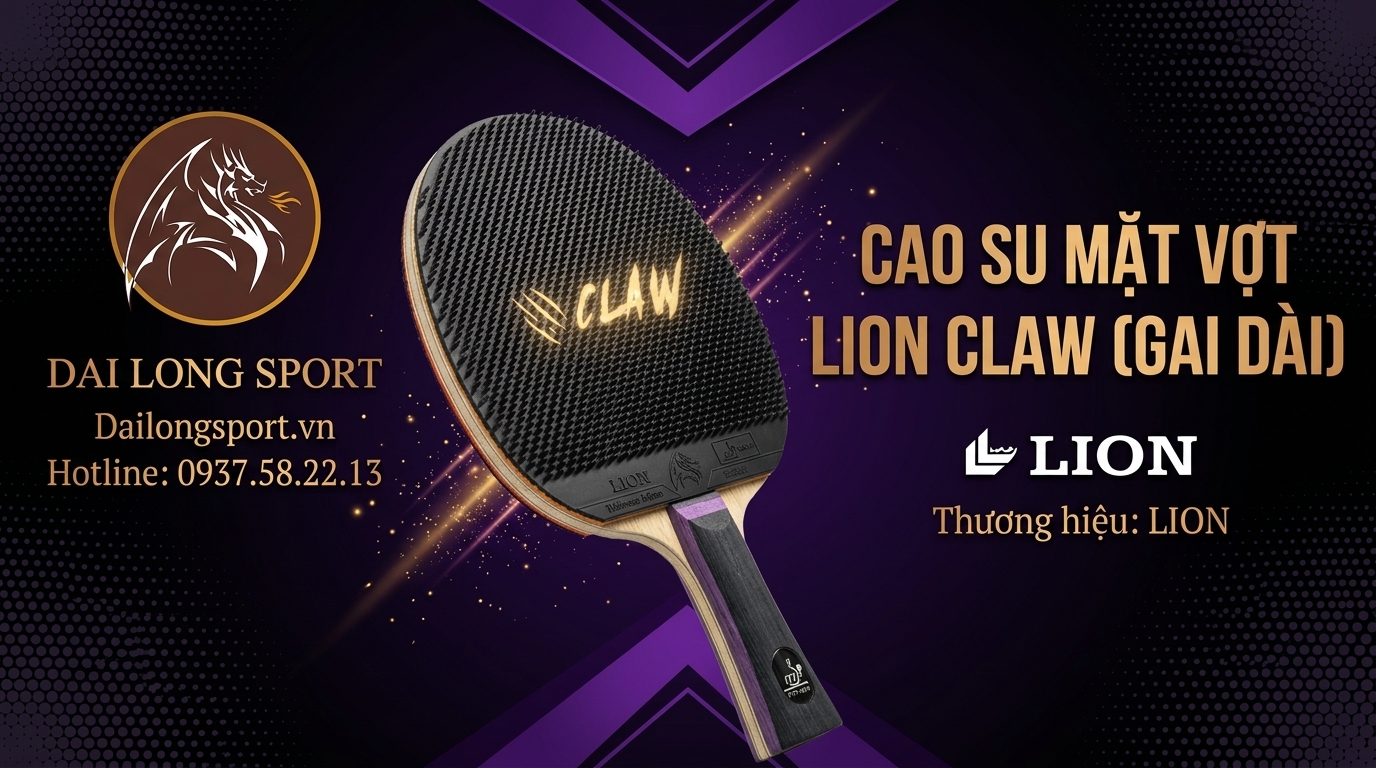 Mặt Vợt Bóng Bàn Lion Claw OX (Gai Dài)