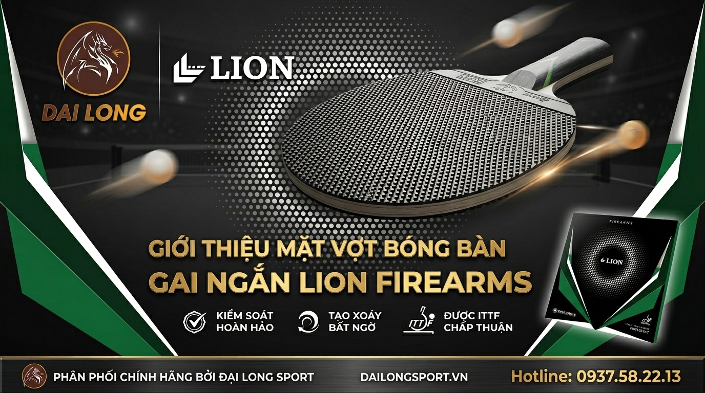 Mặt Vợt Bóng Bàn Lion Firearms (Gai Công)