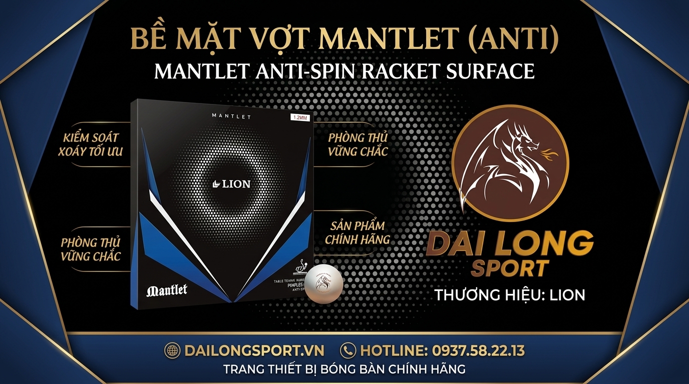 Mặt Vợt Bóng Bàn Lion Mantlet (Anti)