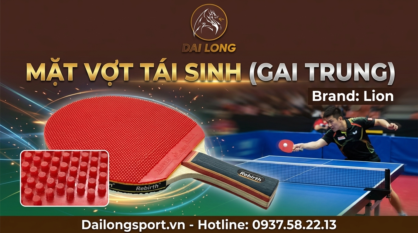Mặt Vợt Bóng Bàn Lion Trapper (Gai Dài)