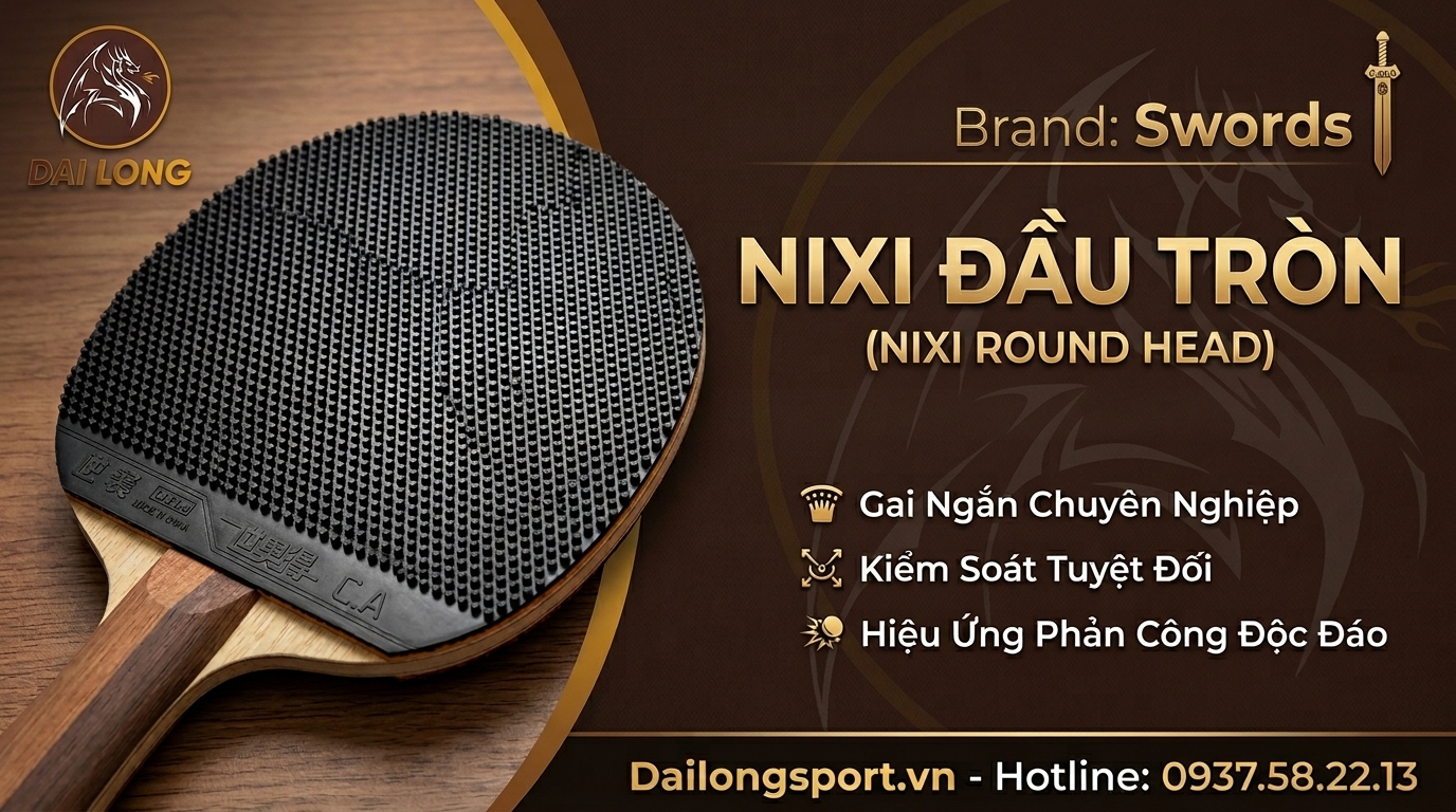 Mặt Vợt Bóng Bàn Sword Nixi Đầu Trò