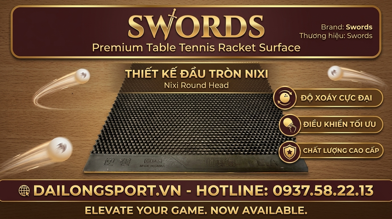 Mặt Vợt Bóng Bàn Sword Nixi Đầu Trò