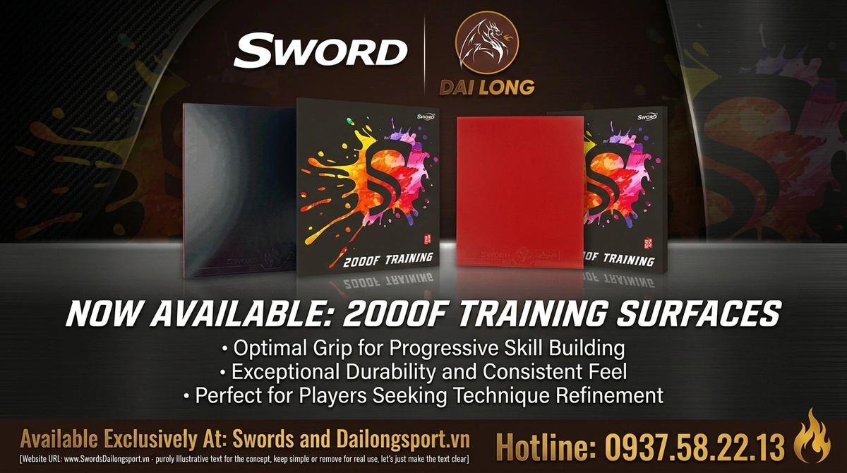 Mặt Vợt Bóng Bàn Sword 2000F Training